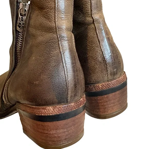 A.S. 98 Cadmus Distressed Leather Motorcycle Boot, Sz 41 - Picture 16 of 16